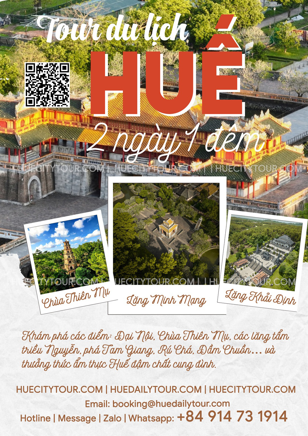 Tour du lịch Huế 2 ngày 1 đêm